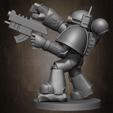 Digital Arts titled "Warhammer Crimson 2" by Yacine Brinis, Original Artwork, 3D Modeling