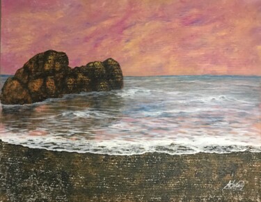Schilderij getiteld "Time" door Alicia Lopez, Origineel Kunstwerk, Acryl