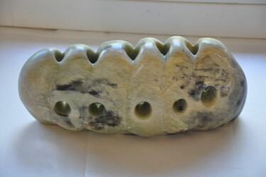 Sculpture titled "Stiftehalter /Pen h…" by Regina Hermann, Original Artwork, Stone