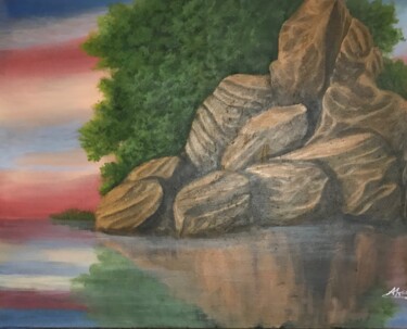 Schilderij getiteld "Stay strong" door Alicia Lopez, Origineel Kunstwerk, Acryl