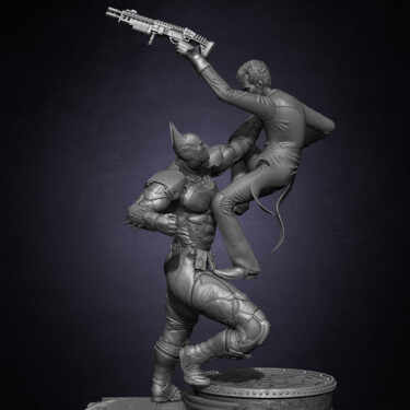 Digital Arts titled "Batman Arkham Knigh…" by Yacine Brinis, Original Artwork, 3D Modeling