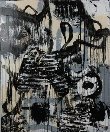 "Le Cygne" de la série "Le Monde des Ombres" Peinture intitulée ""Le Cygne" de la sé…" par Marie-Paule Nesséré Allaert, Œuvre d'art originale, Acrylique Monté sur Châssi…