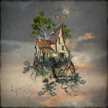 Digital Arts titled "Floating home" by Susan Van Wyk, Original Artwork, 2D Digital Work