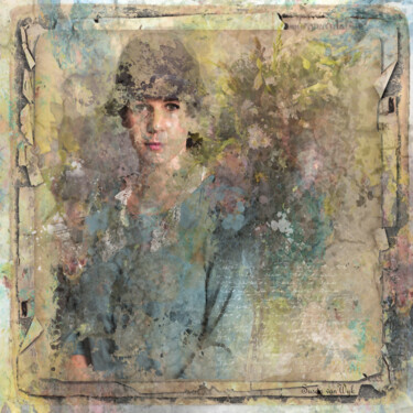 Digital Arts titled "Waiting Lady" by Susan Van Wyk, Original Artwork, 2D Digital Work