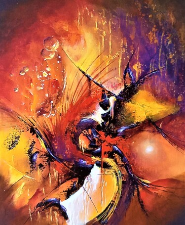 Peinture intitulée "VACARME" par Patrice Bru, Œuvre d'art originale, Acrylique Monté sur Châssis en bois