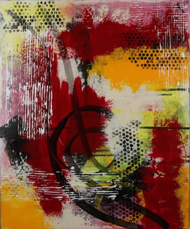 "Émotions" de la série "Prisme Passionnel" Peinture intitulée ""Émotions" de la sé…" par Marie-Paule Nesséré Allaert, Œuvre d'art originale, Acrylique Monté sur Châssi…