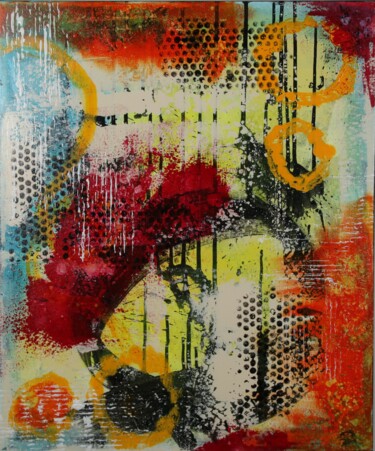 Peinture intitulée ""Pensées" de la sér…" par Marie-Paule Nesséré Allaert, Œuvre d'art originale, Acrylique Monté sur Châssi…