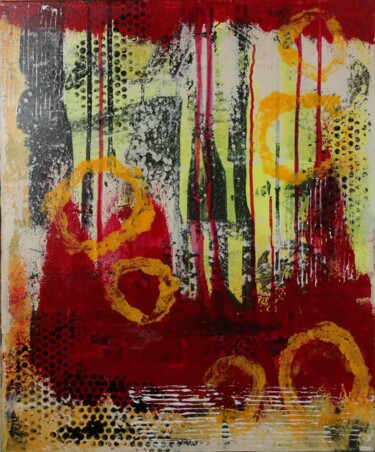 "Tourments" de la série "Prisme Passionnel" Peinture intitulée ""Tourments" de la s…" par Marie-Paule Nesséré Allaert, Œuvre d'art originale, Acrylique Monté sur Châssi…