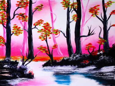 Frozen autumn Painting 绘画 标题为“Frozen autumn Paint…” 由Tetiana Surshko (SurshkoArt), 原创艺术品, 油