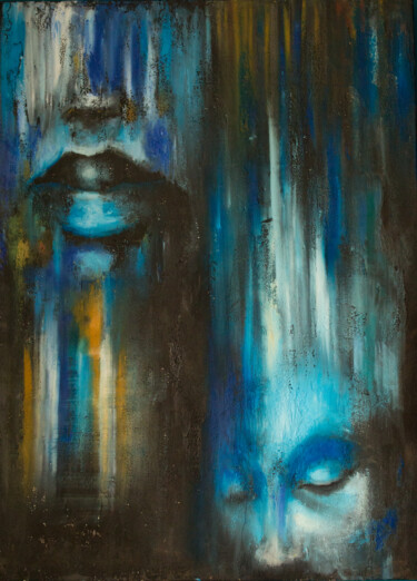 The Death of the Gods 绘画 标题为“The Death of the Go…” 由Lala Belyaevskaya (Lalabel), 原创艺术品, 油 安装在木质担架架上