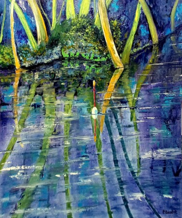 Peinture intitulée "L'attente" par Pascal Baudot, Œuvre d'art originale, Huile