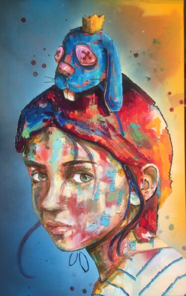 Peinture intitulée "La Bigouden" par Pascal Fairier, Œuvre d'art originale, Acrylique