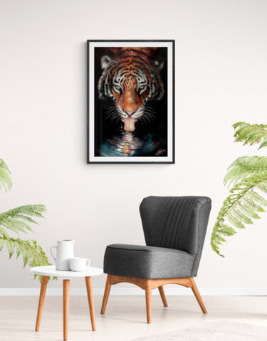 Tirage XL 60x90 Tigre la source
