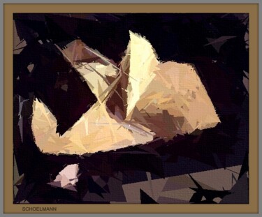 Pittura intitolato "THE WITNESS, EL TES…" da Schoelmann, Opera d'arte originale, Pittura digitale Montato su Cartone