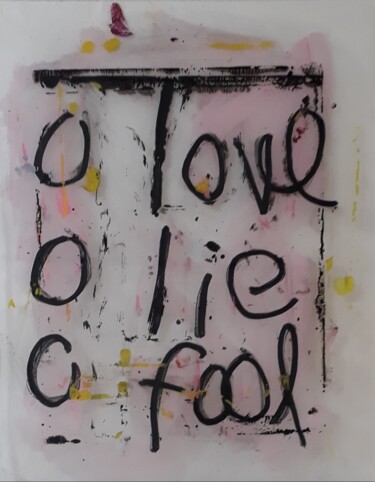 Painting titled "Logos2022" by Pinky, Original Artwork, Acrylic