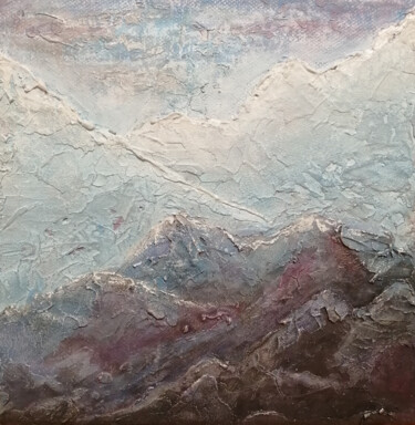 绘画 标题为“Caucasus mountains” 由Elena Chugurova, 原创艺术品, 丙烯 安装在木板上