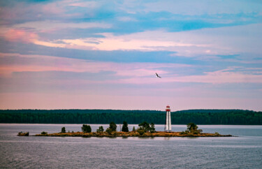 Fotografia intitulada "Island on the lake" por Tanya Shark, Obras de arte originais, Fotografia digital