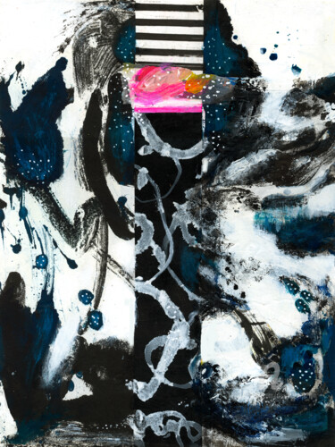 The AfterGlow Malerei mit dem Titel "The AfterGlow" von Deanna Che Lyn, Original-Kunstwerk, Collagen