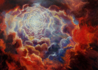 제목이 "Vortex XV"인 미술작품 Daniel Loveday로, 원작, 기름