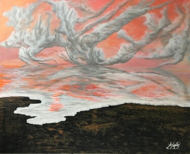 Schilderij getiteld "New beginnings" door Alicia Lopez, Origineel Kunstwerk, Acryl