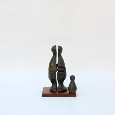 Sculptuur getiteld "Famille bouteille (…" door Didier Fournier, Origineel Kunstwerk, Bronzen