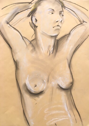 제목이 "Akt,Pastel,Papier"인 그림 Sergej Luzewitsch로, 원작, 파스텔