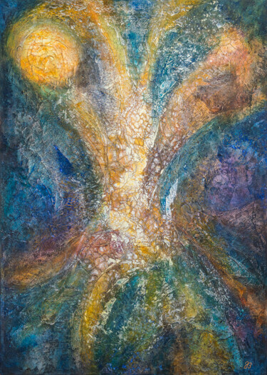 Loslösung – Franz von Assisi 绘画 标题为“Loslösung – Franz v…” 由Jutta Blühberger, 原创艺术品, 颜料