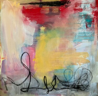 Painting titled "Graffiti" by Brigitte Gagné, Original Artwork, Acrylic