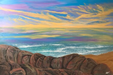绘画 标题为“Seascape 420” 由Alicia Lopez, 原创艺术品, 油