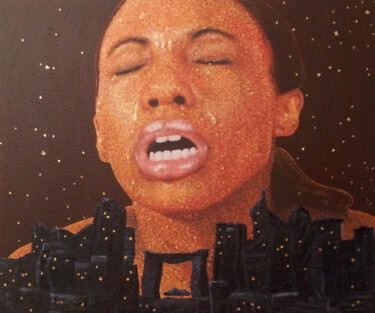 Peinture intitulée "El Grito I, Serie:…" par José Gislero, Œuvre d'art originale, Acrylique