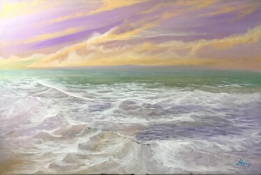 绘画 标题为“The sea” 由Alicia Lopez, 原创艺术品, 丙烯