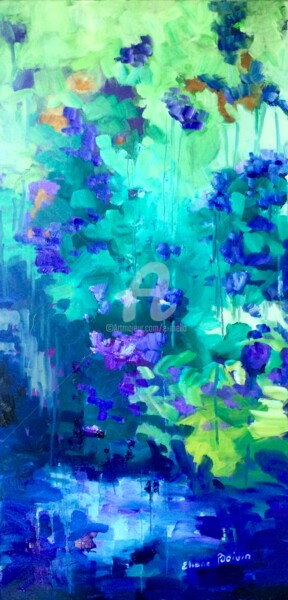 Peinture intitulée "Au petit matin" par Eliane Boivin, Œuvre d'art originale, Huile Monté sur Châssis en bois