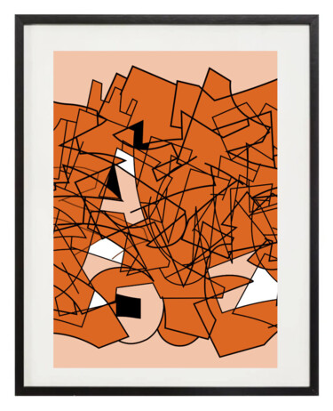 Arts numériques intitulée "Abstract graffiti l…" par Hoz, Œuvre d'art originale, Travail numérique 2D