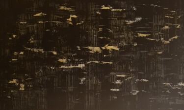 Hérisson noir Peinture intitulée "Hérisson noir" par Marlène Bonnaffé, Œuvre d'art originale, Acrylique Monté sur Châssis en bois