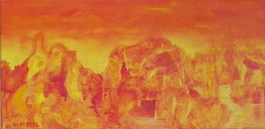 绘画 标题为“CANICULE” 由Michel Schreyer, 原创艺术品, 丙烯 安装在木质担架架上