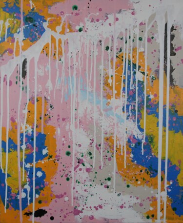 Peinture intitulée "Visitation" par Marie-Paule Nesséré Allaert, Œuvre d'art originale, Acrylique Monté sur Châssis en bois