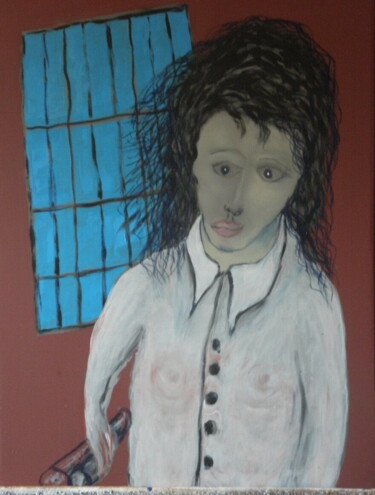 Peinture intitulée "Liberté chérie j'éc…" par Roger Ernest Jankow, Œuvre d'art originale, Tempera
