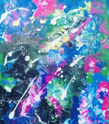 Painting titled "TEMPORALE ESTIVO" by Roberto K. Lirussi, Original Artwork, Acrylic