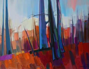 Peinture intitulée "Late autumn" par Tigran Avetyan, Œuvre d'art originale, Huile