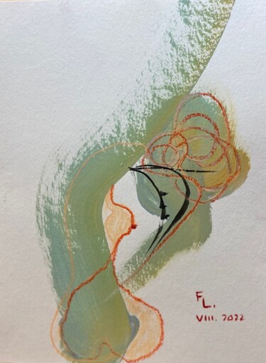 图画 标题为“femme 6” 由Francoise Leblanc, 原创艺术品, 丙烯