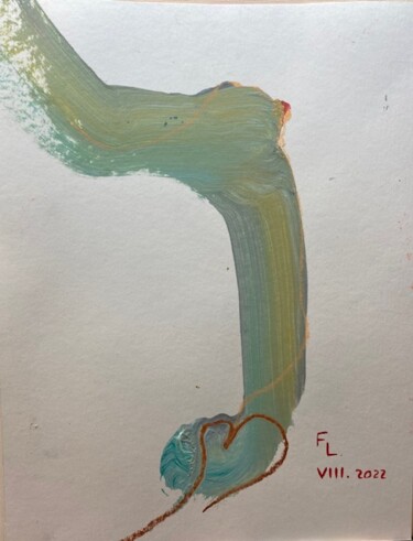 图画 标题为“Femme 7” 由Francoise Leblanc, 原创艺术品, 粉笔