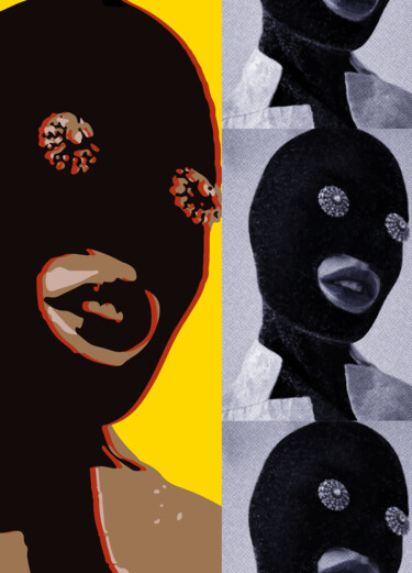 Arts numériques intitulée "photo booth" par Josep Domènech, Œuvre d'art originale, Travail numérique 2D Monté sur Carton