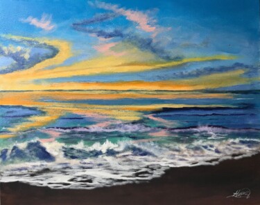 绘画 标题为“Seascape 340” 由Alicia Lopez, 原创艺术品, 油