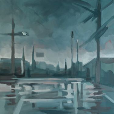 Pittura intitolato "The Longest Journey…" da Rafferoico, Opera d'arte originale, Olio