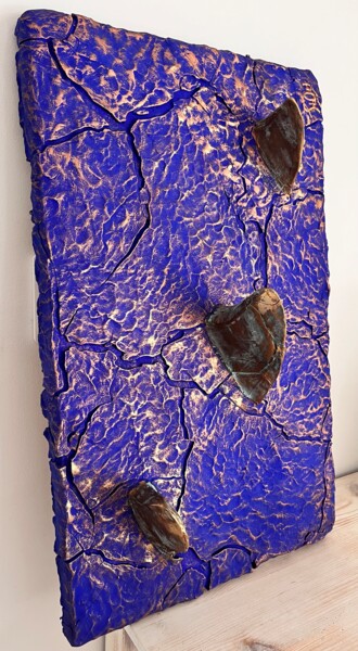 Painting titled "Tableau 3 D - 3 ail…" by Ti'Ou, Original Artwork, Clay