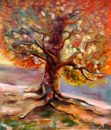 Light Acceptance Painting titled "Light Acceptance" by Tatyana Pertsel, Original Artwork, Oil Mounted on Wood Stretcher frame