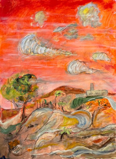 Peinture intitulée "Code Red" par Alfredo Machado Zingg, Œuvre d'art originale, Acrylique