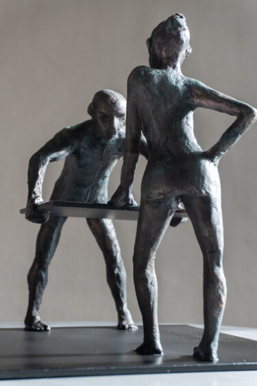Sculpture intitulée "***Mars and Venus***" par Yuriy Kraft, Œuvre d'art originale, Métaux