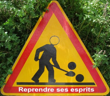 Un des panneaux : "Reprendre ses esprits"