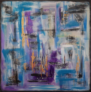 Dreams II Painting titled "Dreams II" by Julia Leon, Original Artwork, Acrylic Mounted on Wood Stretcher frame
